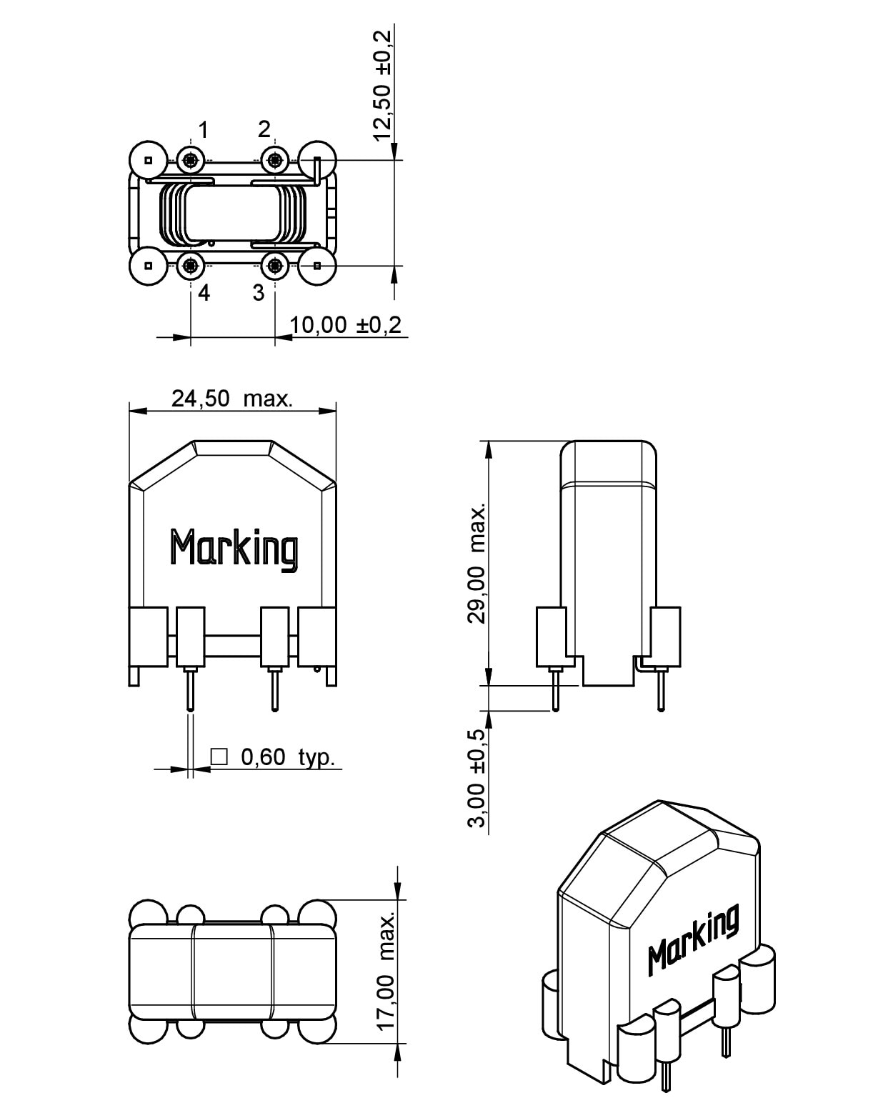 WELF Common Mode Power Line Choke Passive Components Würth